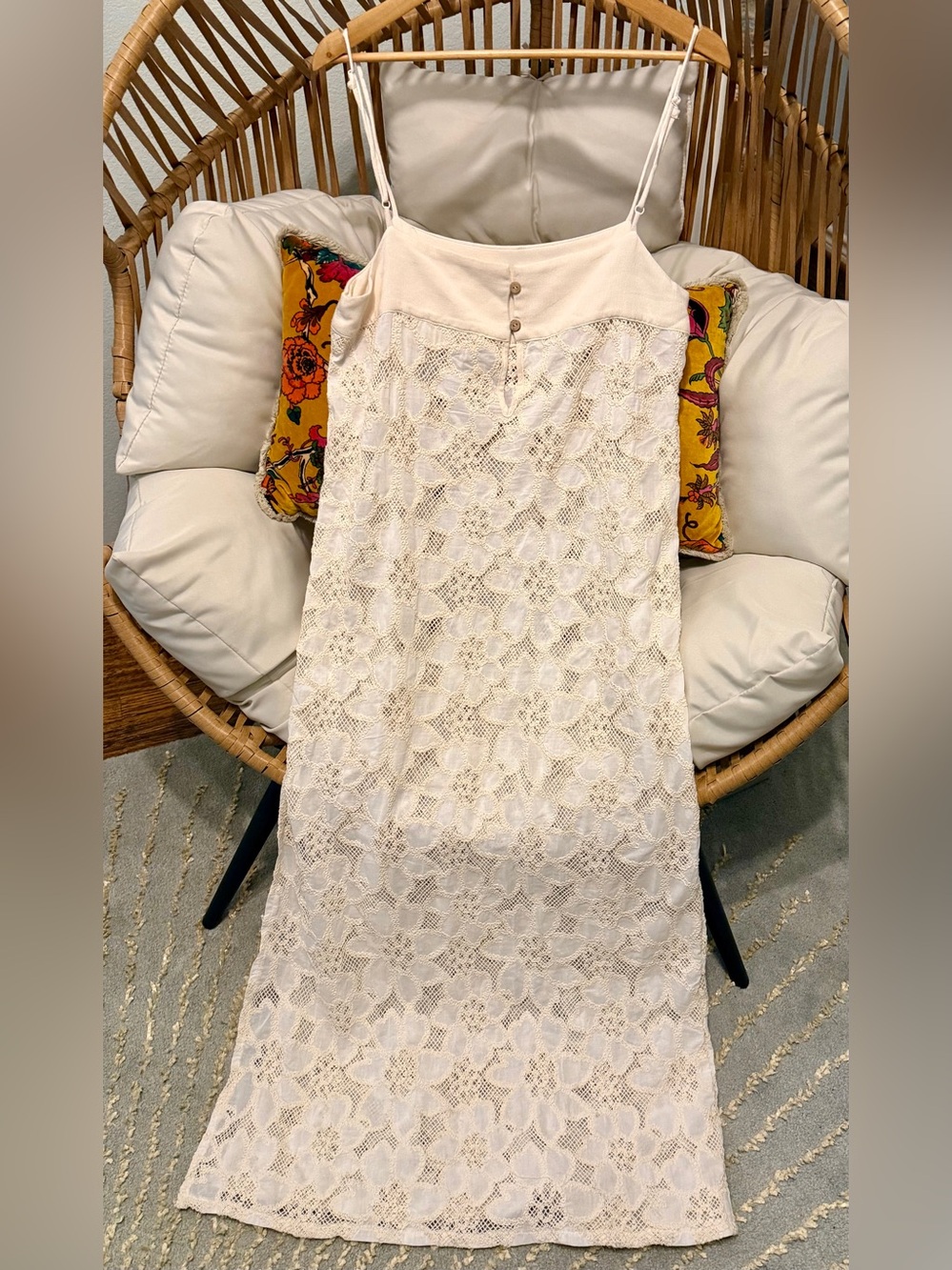 SOLD! Free People x Jen's Pirate Booty Lounge Maxi Dress Medium NWOT Sold Out - Picture 5 of 14